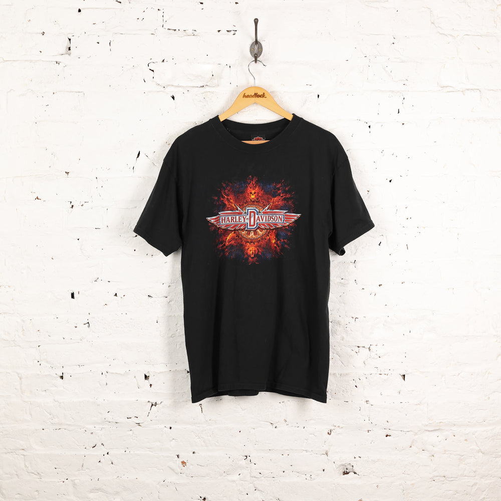 Harley Davidson Stafford Texas Dealership T Shirt - Black - L