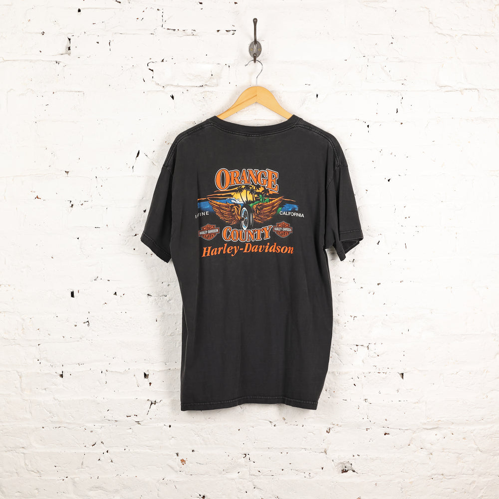 Harley Davidson Orange County Dealership T Shirt - Black - XL