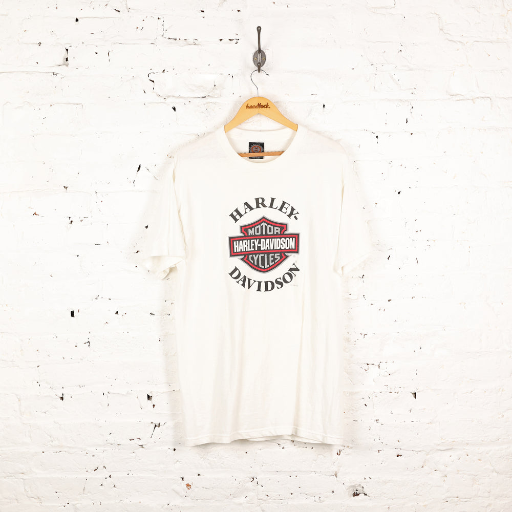 Harley Davidson T Shirt - White - L