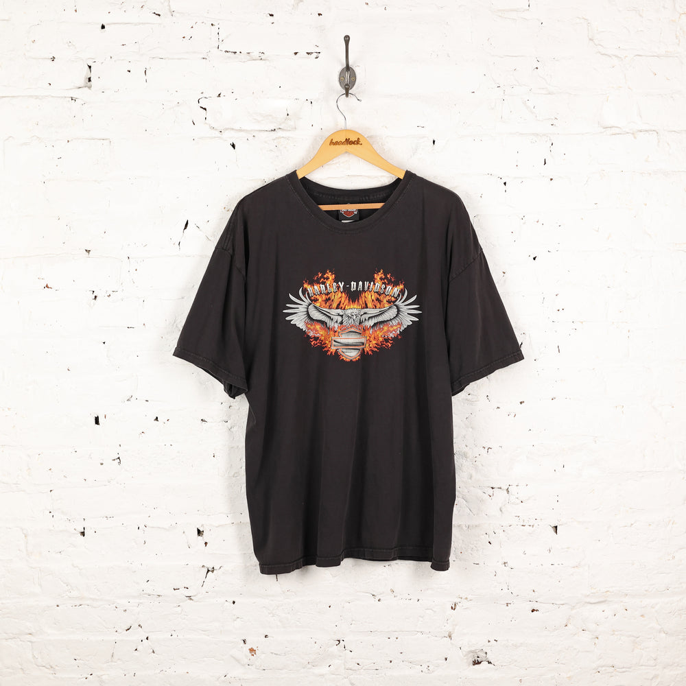 Harley Davidson North Hampton Dealership T Shirt - Black - XXL