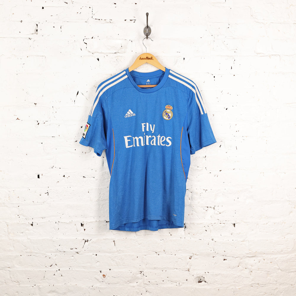 Real Madrid 2013 Adidas Away Football Shirt - Blue - M