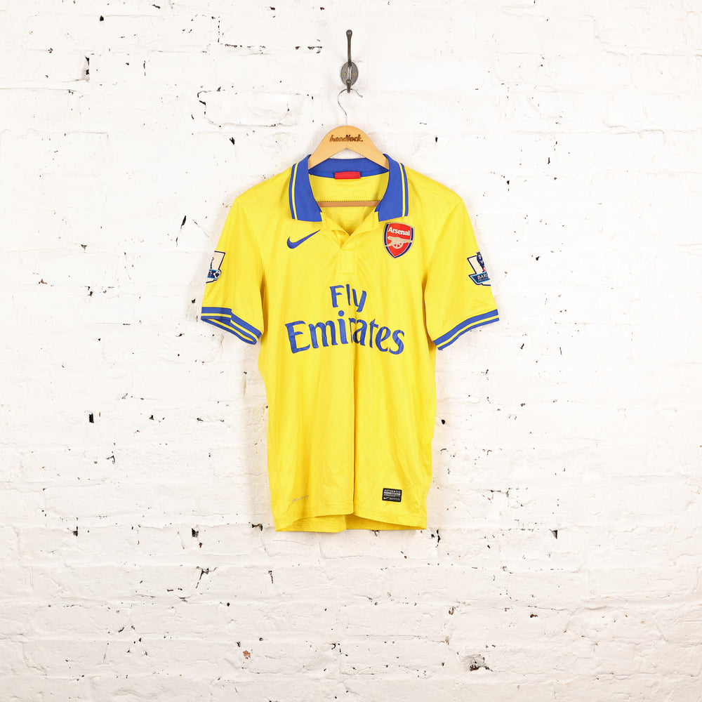 Arsenal 2013 Ozil Nike Away Football Shirt - Yellow - S
