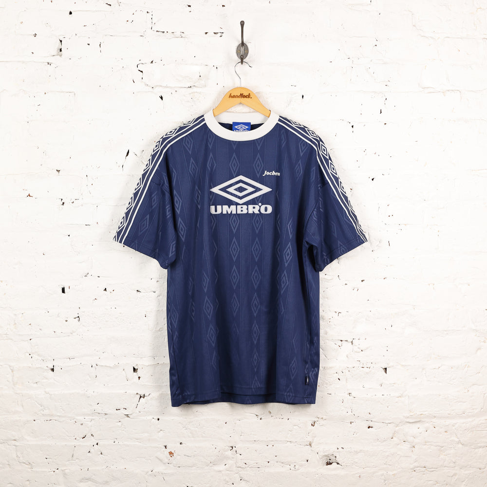 Umbro 90s Sports T Shirt - Blue - XL