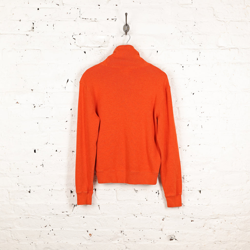 Ralph Lauren Button Collar Sweatshirt - Orange - S
