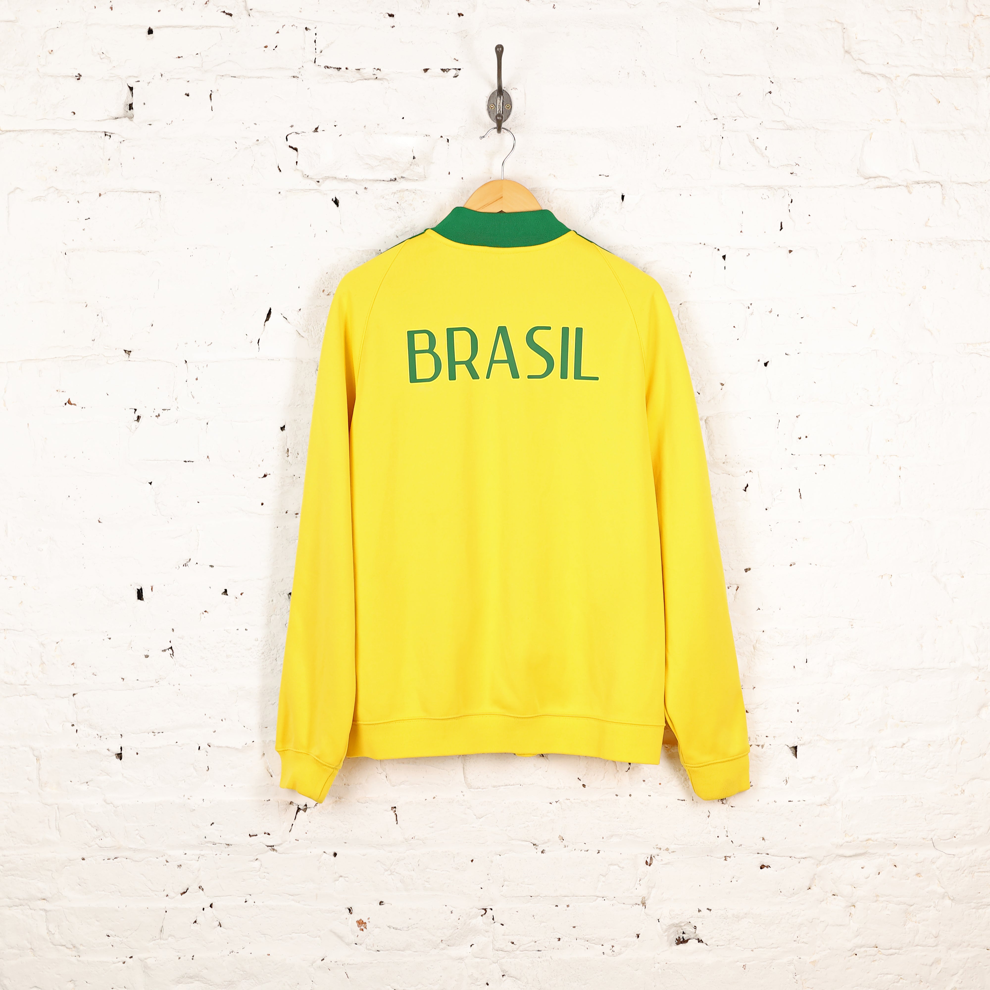 Brazil Nike Football Tracksuit Top Jacket - Yellow - XL – Headlock
