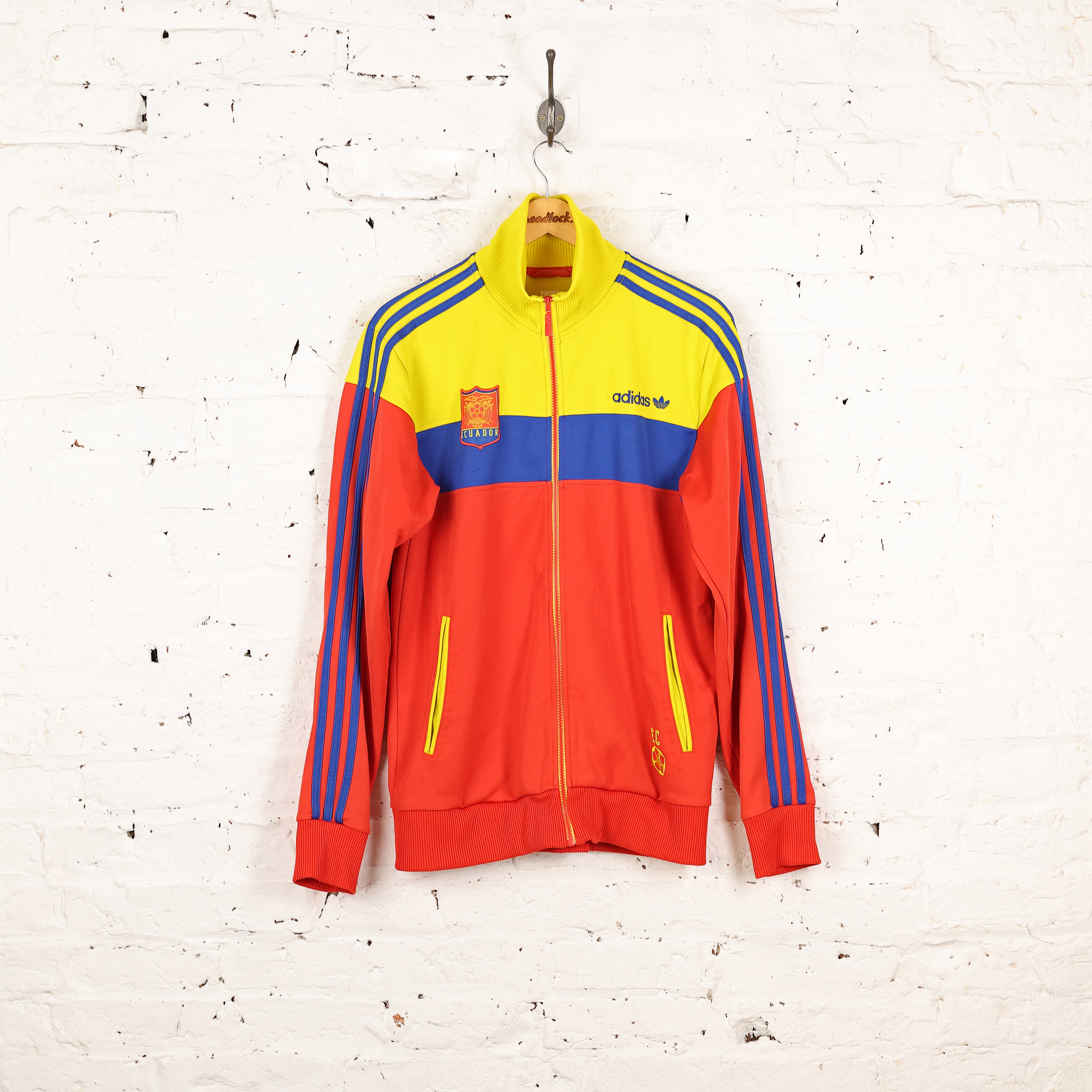 Adidas Ecuador Football Tracksuit Top Red M Headlock