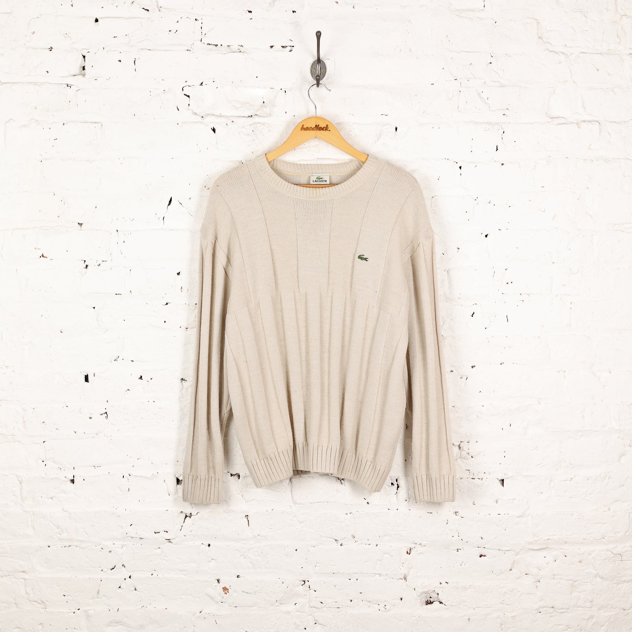 Lacoste 90s Knit Jumper Beige L – Headlock