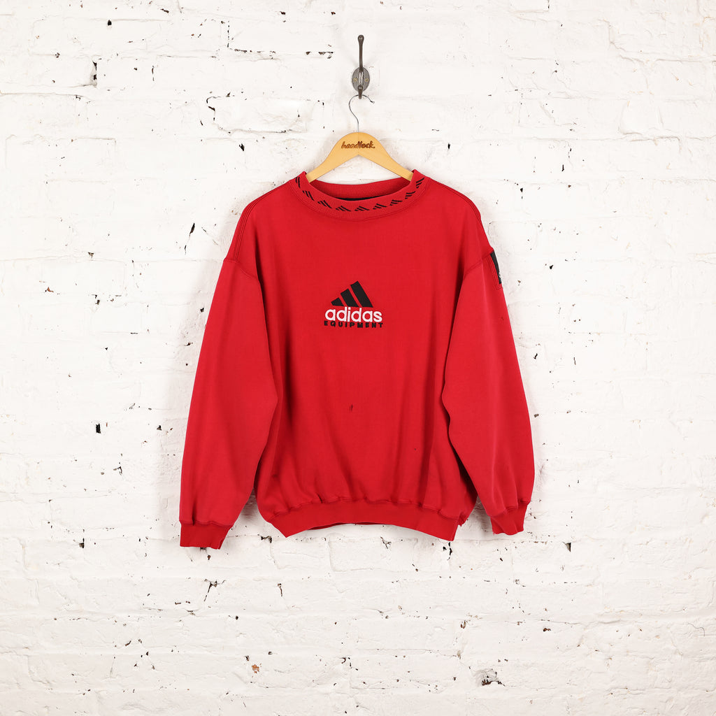 Adidas equipment best sale sweatshirt red