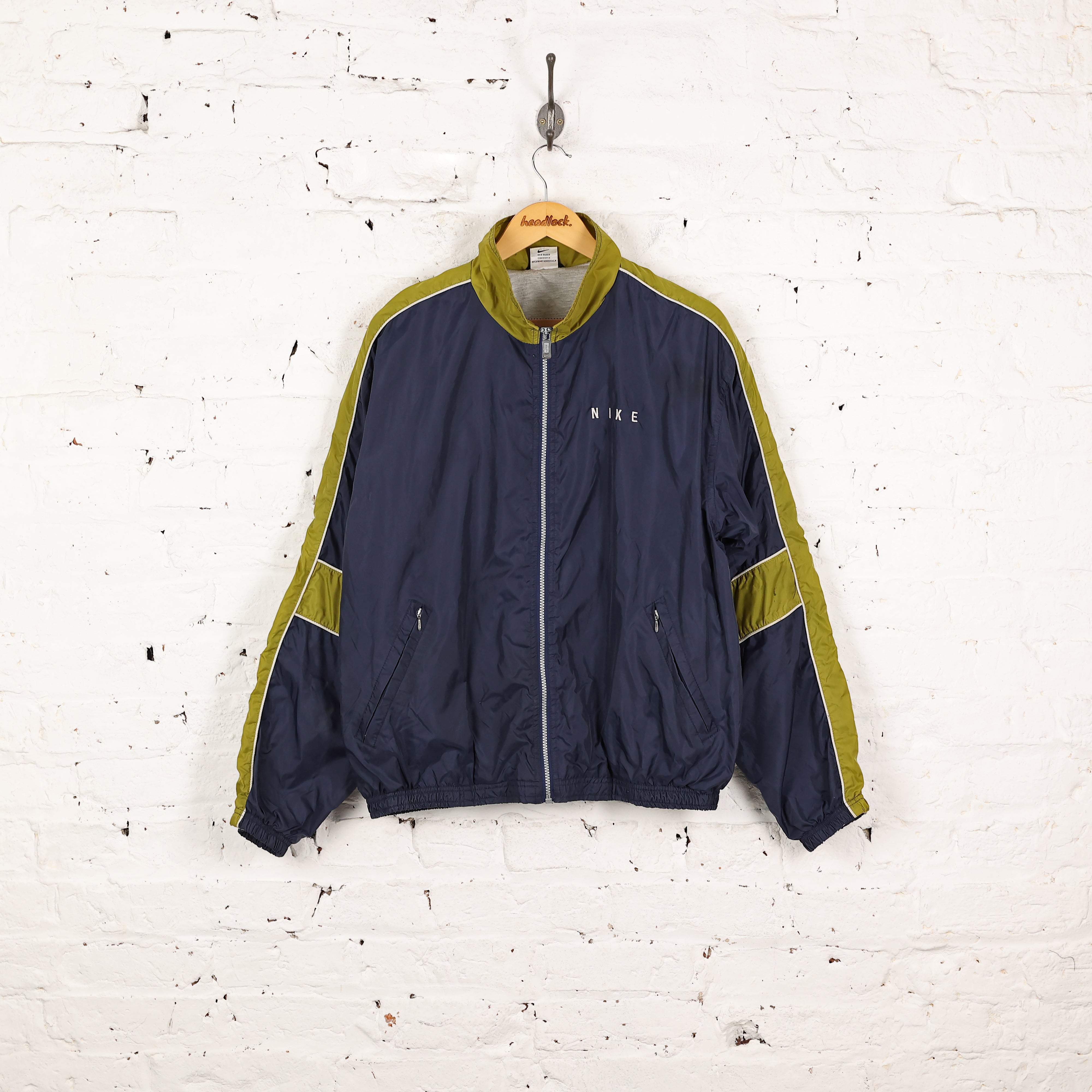 Shell Windbreaker Jacket Pattern Nike 90s Shell Windbreaker Jacket - Blue - M – Headlock