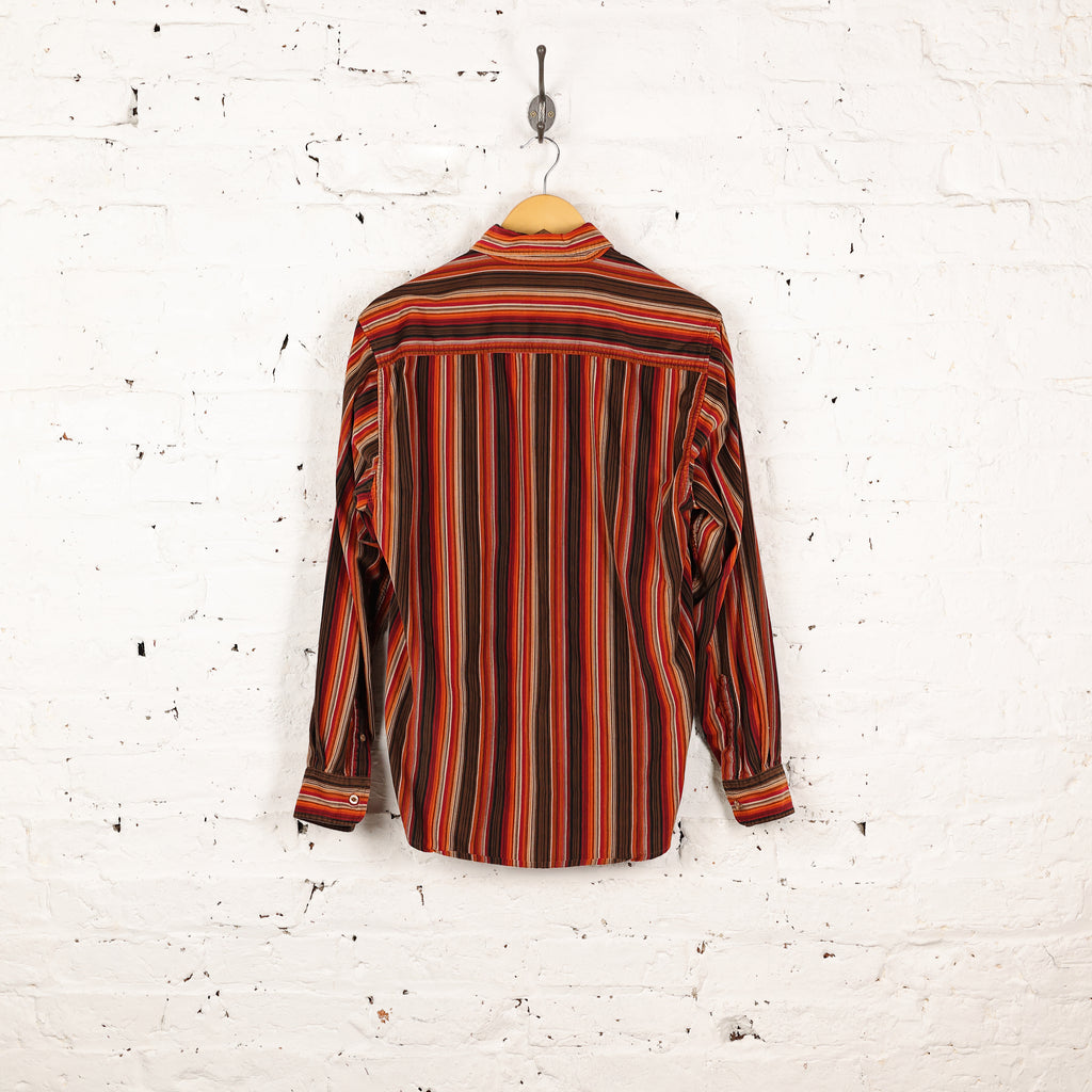 Striped Corduroy Shirt - Red - M