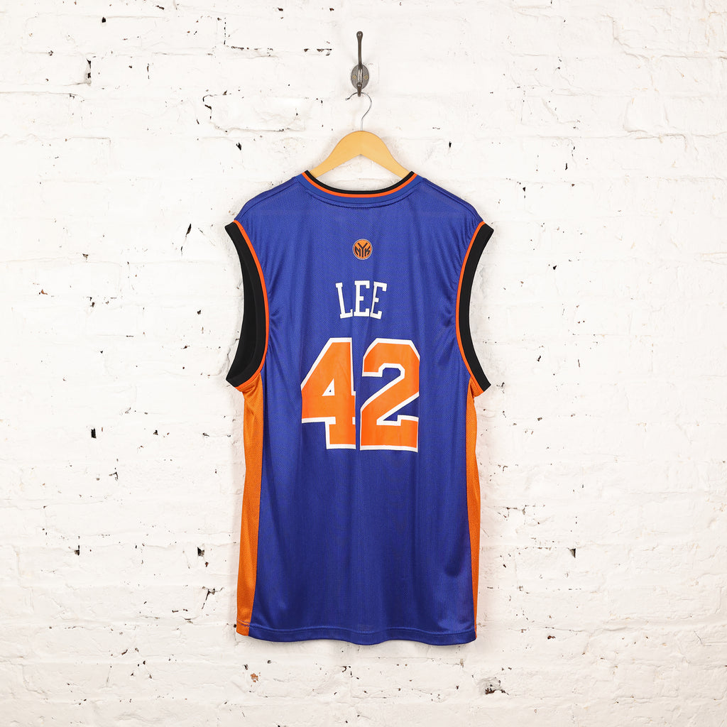 New York Knicks Lee Adidas Basketball Jersey Vest - Blue - L