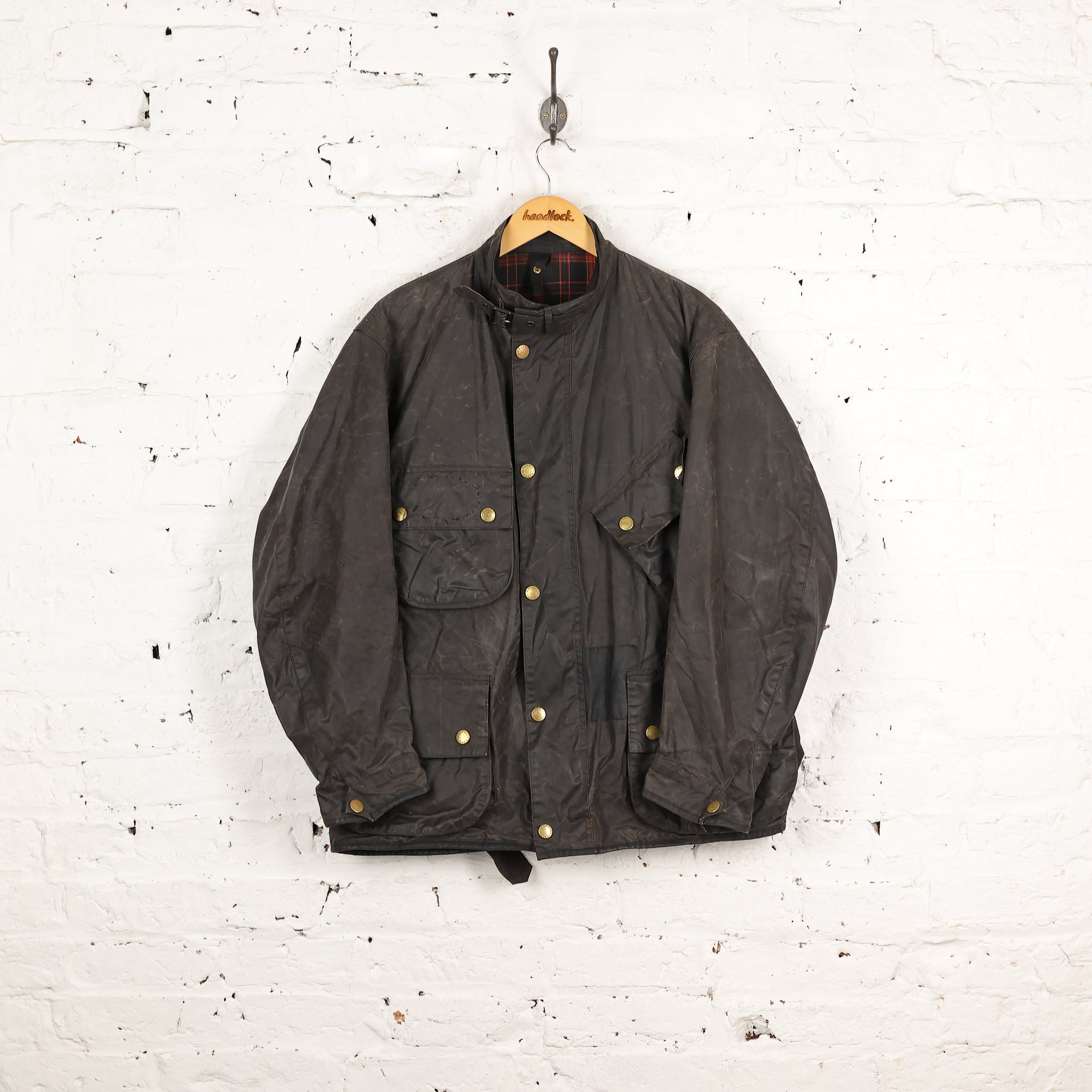 Barbour Beacon Motorcycle Wax Jacket - Black - XL – Headlock