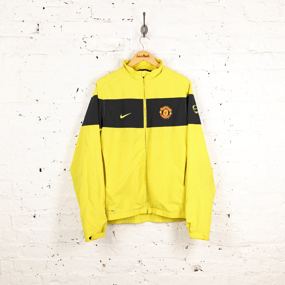 Manchester United Nike 2009 Tracksuit Top Jacket - Yellow - XL