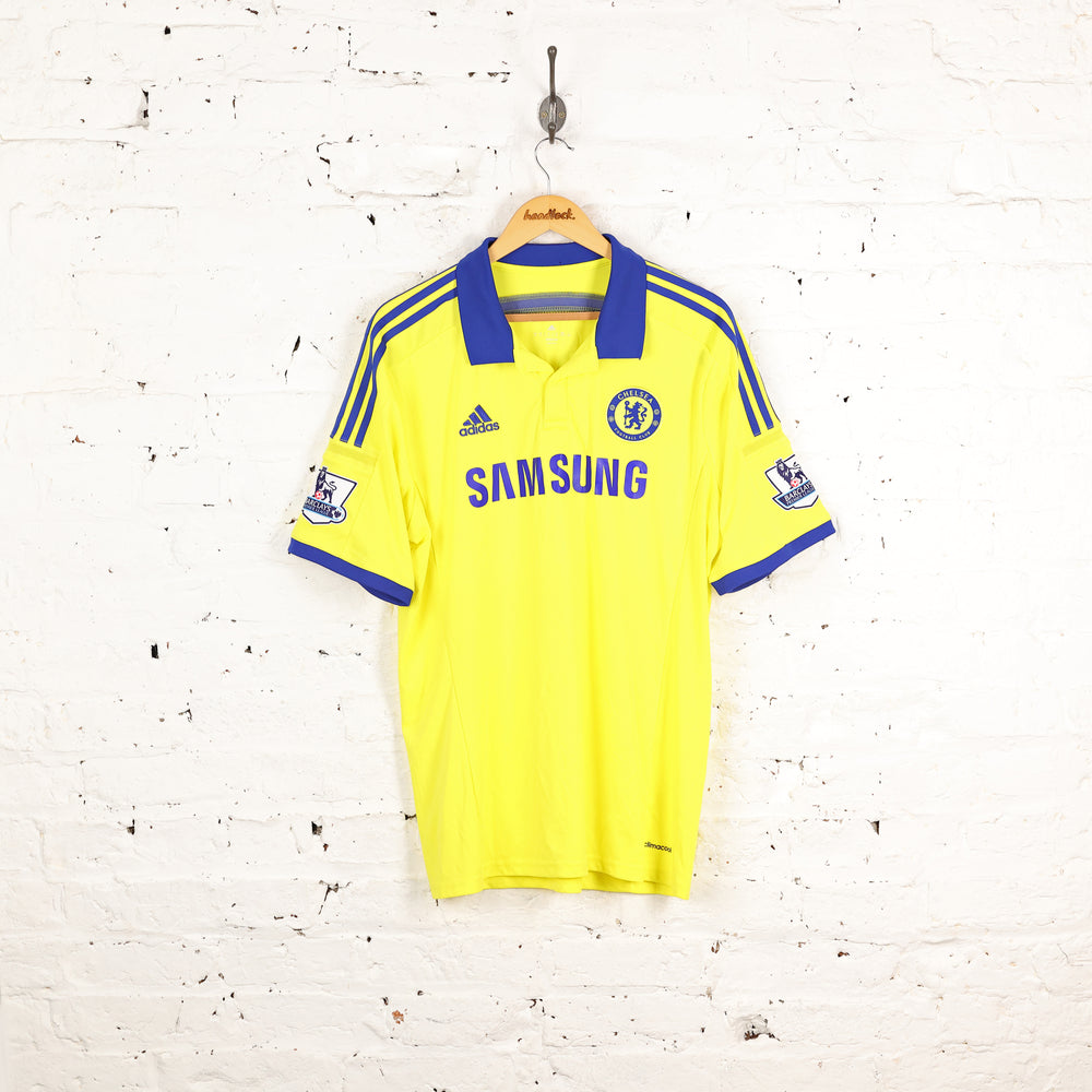 Chelsea Diego Costa 2014 Adidas Away Football Shirt - Yellow - XL