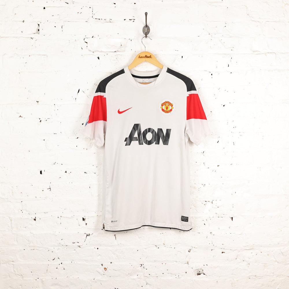 Manchester United Rooney 2010 Nike Away Football Shirt - White - M