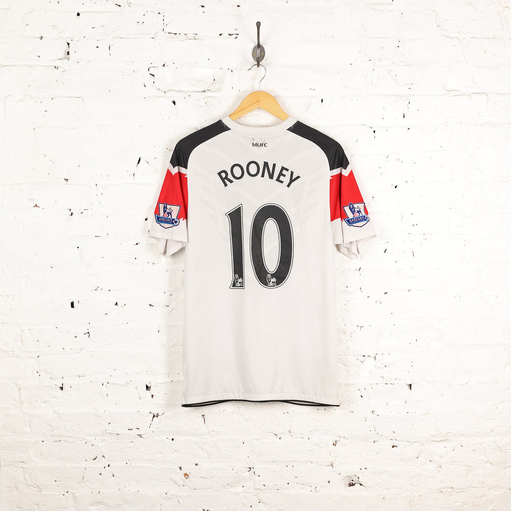 Manchester United Rooney 2010 Nike Away Football Shirt - White - M