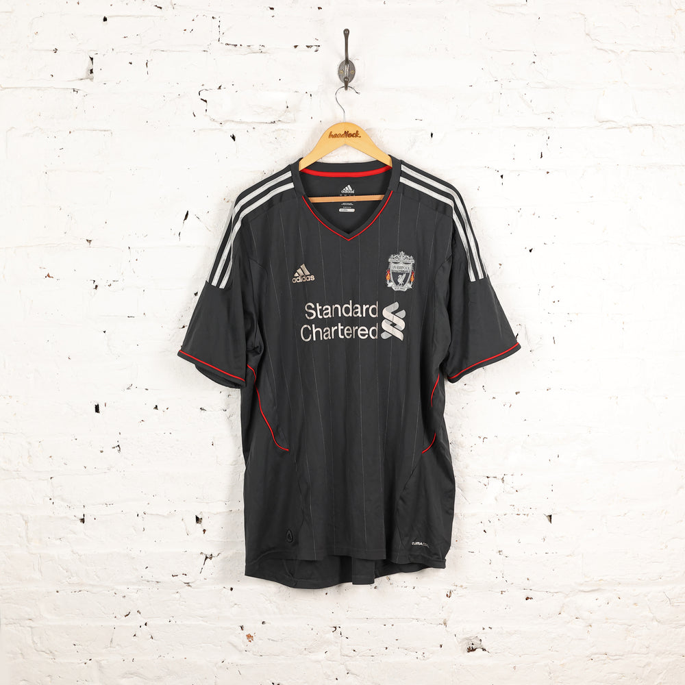 Liverpool 2011 Adidas Away Football Shirt - Grey - XXL