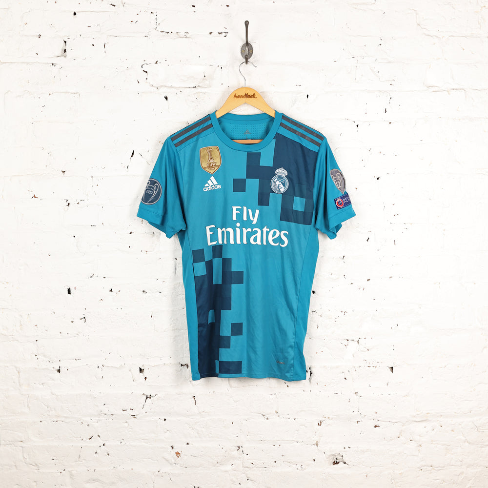 Real Madrid 2017 Third Football Shirt - Blue - L