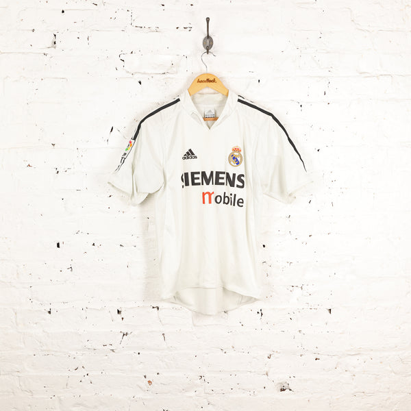 Real Madrid 2004 Beckham Adidas Football Shirt - White - S – Headlock