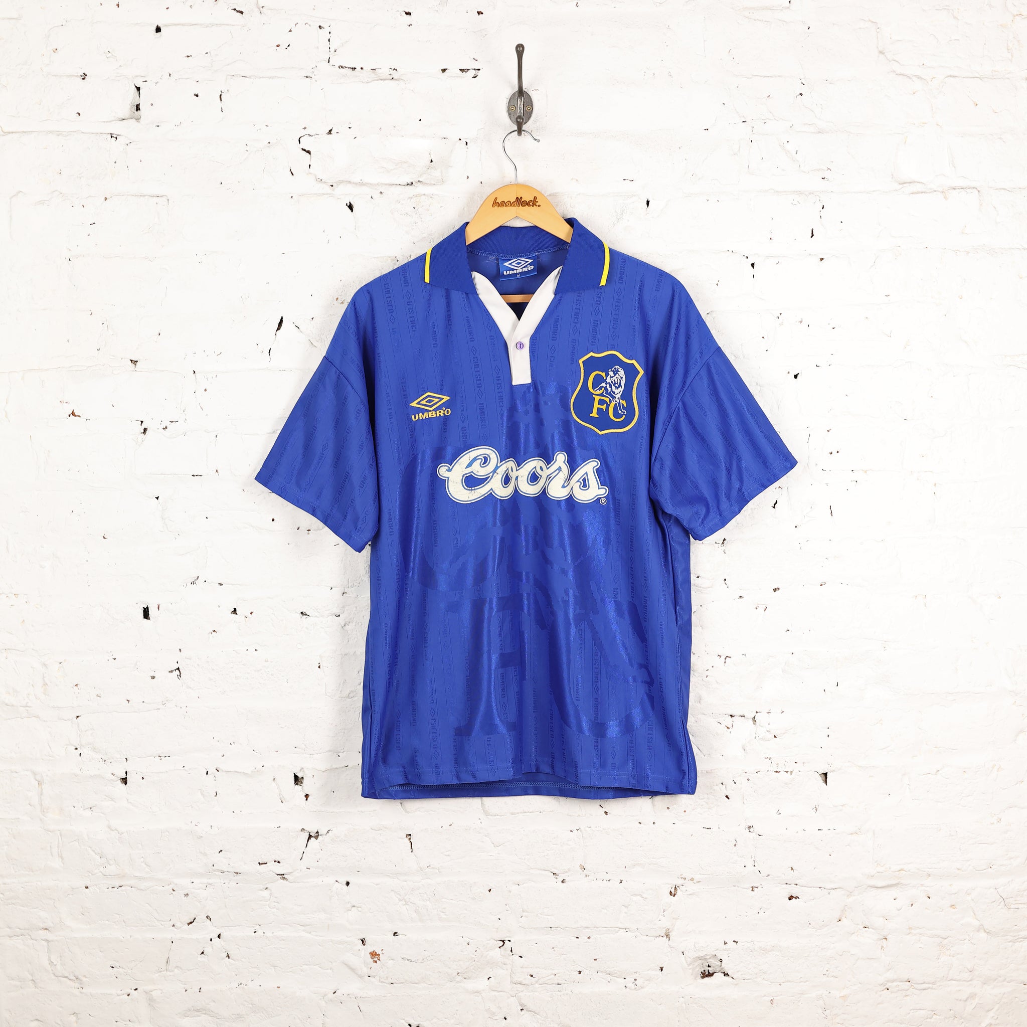 Chelsea Umbro 1995 Coors Home Football Shirt - Blue - M – Headlock
