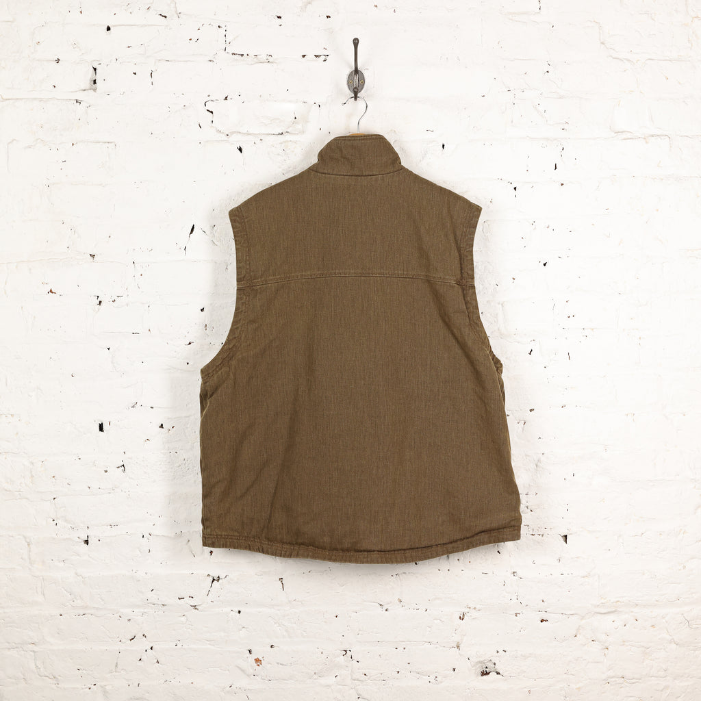 Woolrich Sleeveless Gilet Work Jacket - Brown - XL