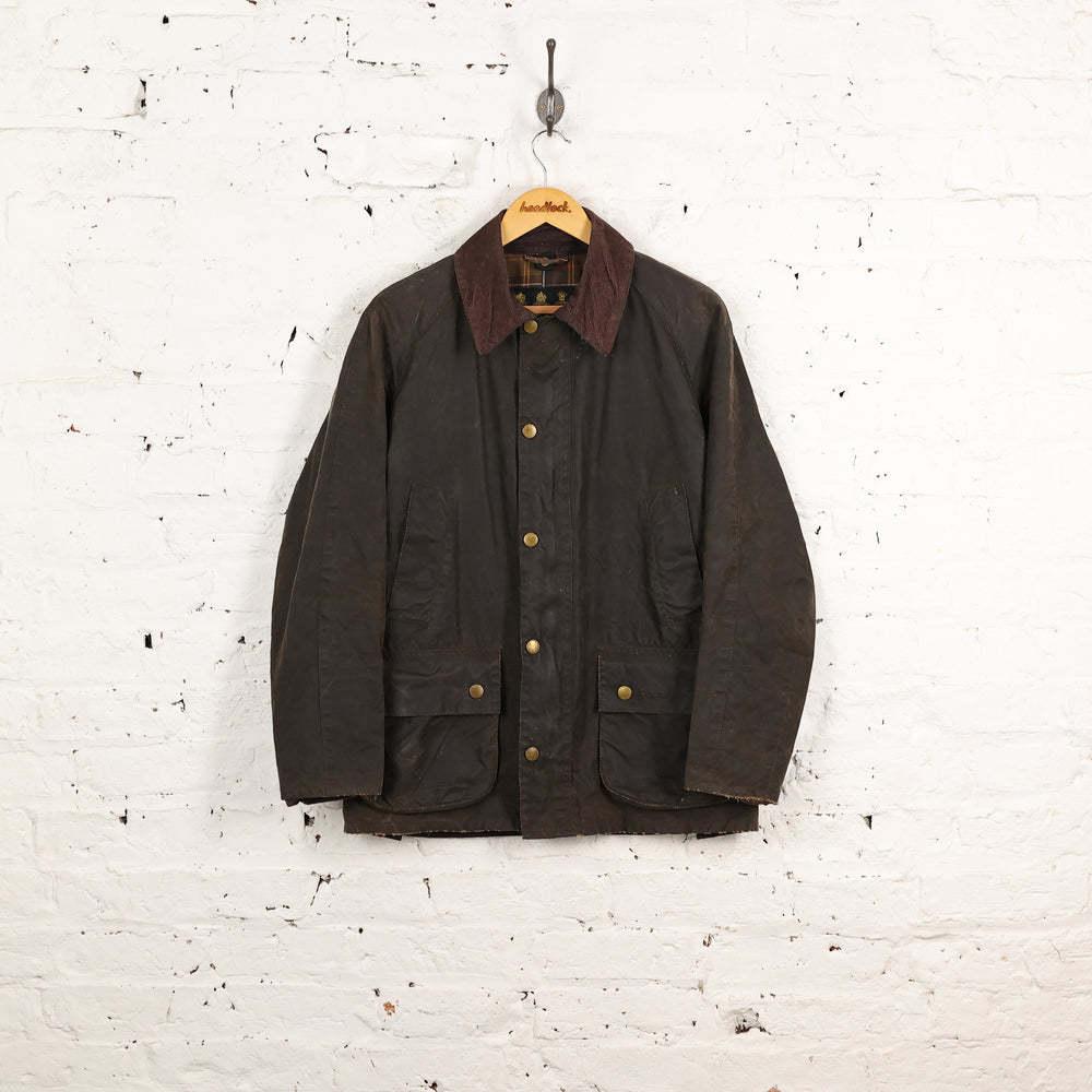 Barbour Ashby Wax Jacket - Brown - S