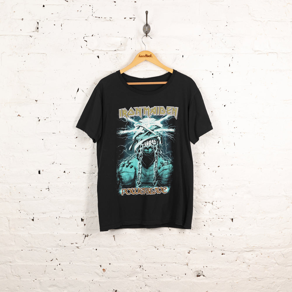 Iron Maiden Powerslave T Shirt - Black - L
