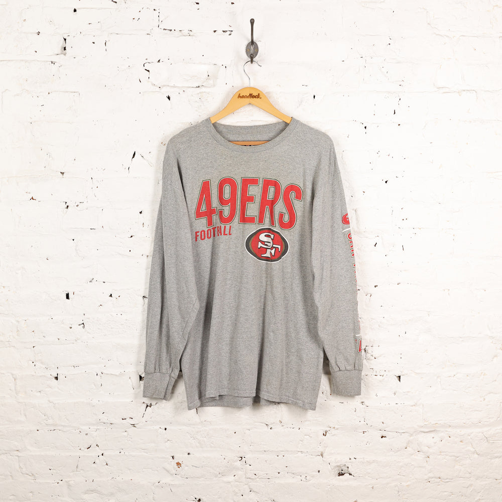 San Francisco 49ers NFL Long Sleeve T Shirt - Grey - XL