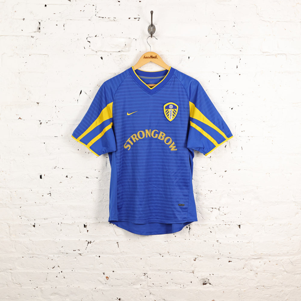 Leeds United 2001 Nike Third Football Shirt - Blue - M