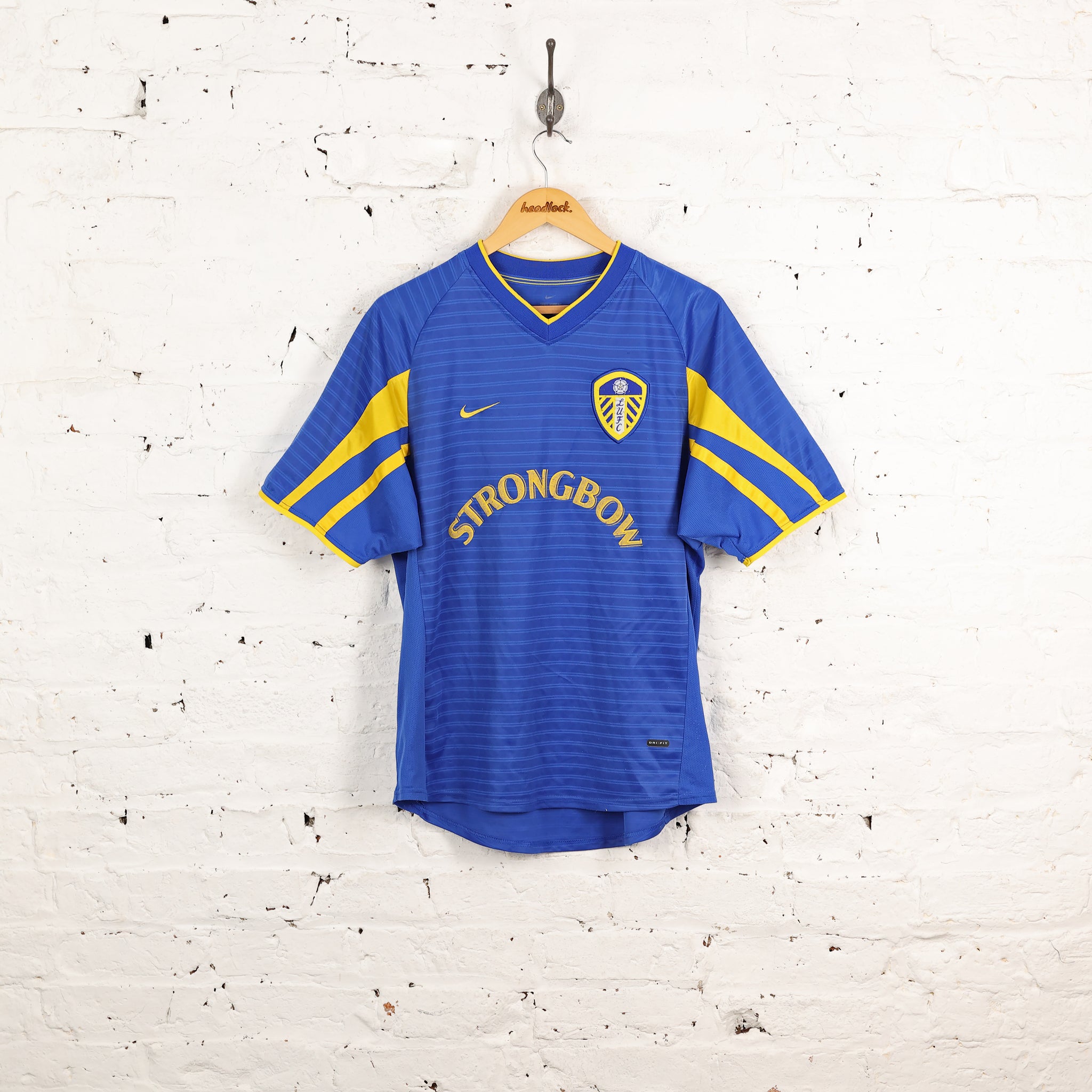 Leeds United 2001 Nike Third Football Shirt - Blue - M – Headlock