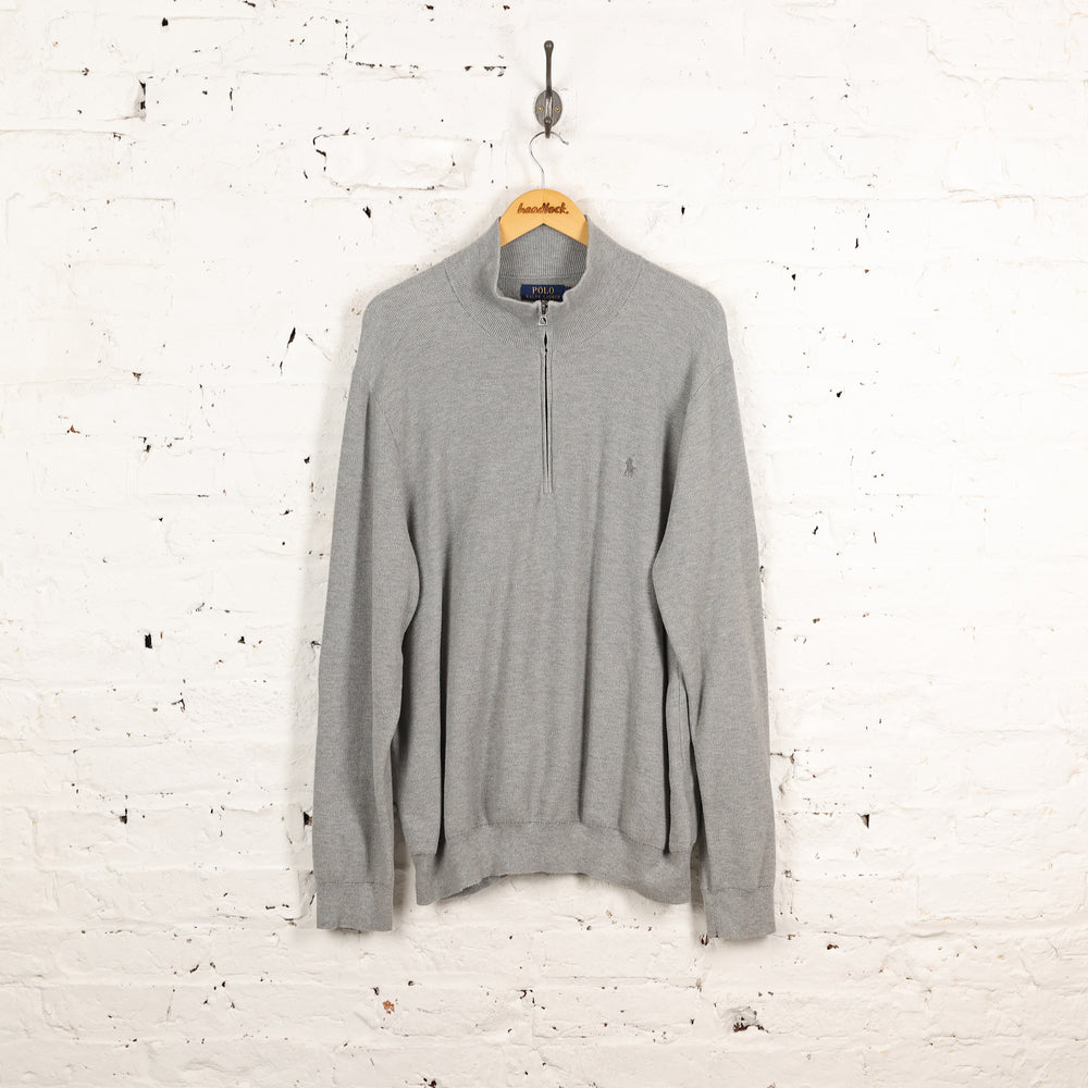 Ralph Lauren 1/4 Zip Sweatshirt - Grey - XXL