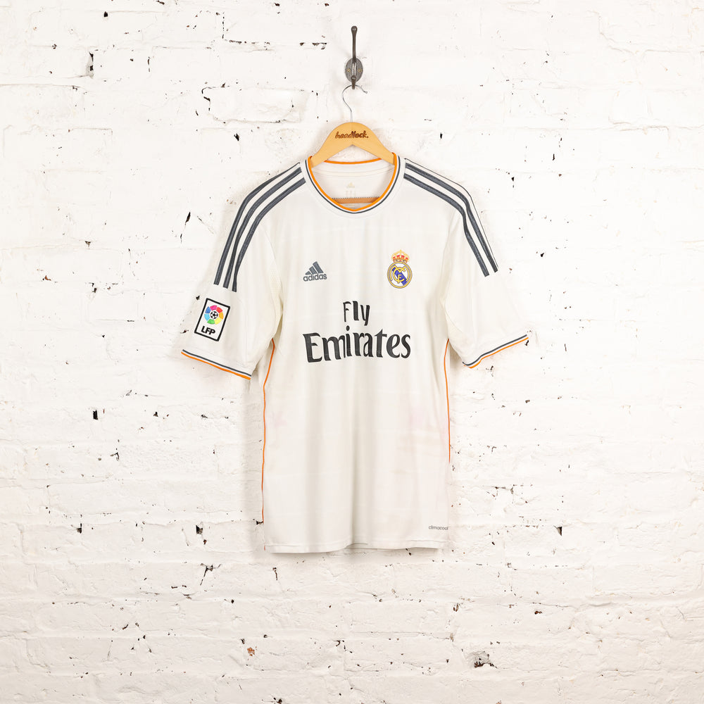 Real Madrid 2013 Bale Home Football Shirt - White - M