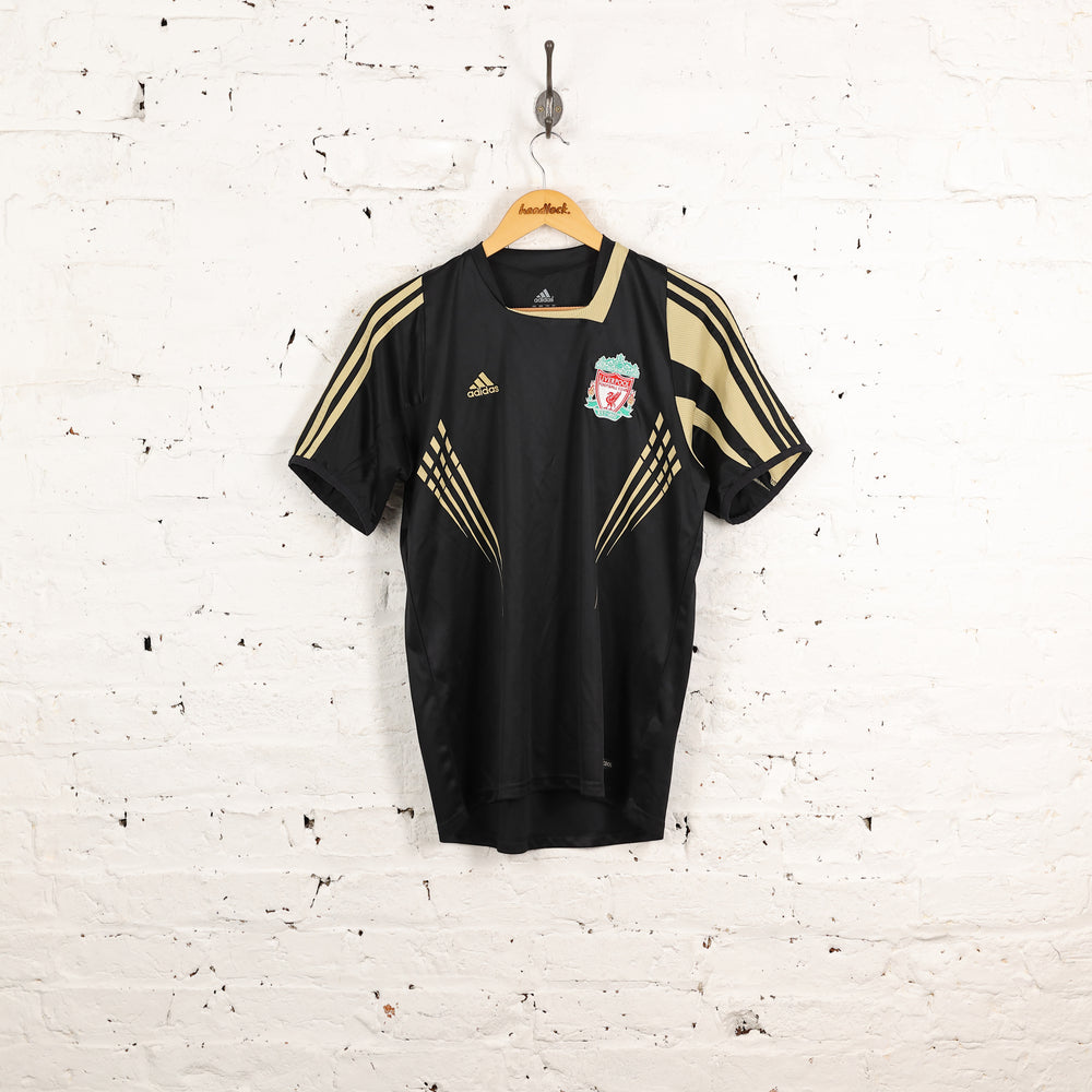 Liverpool Adidas Football Training Top Shirt - Black - S