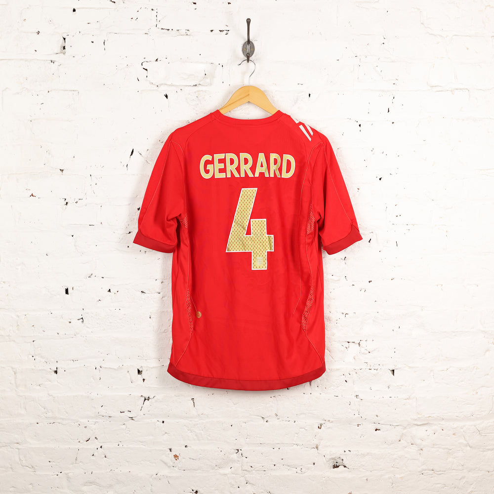 England 2006 Gerrard Away Football Shirt - Red - M