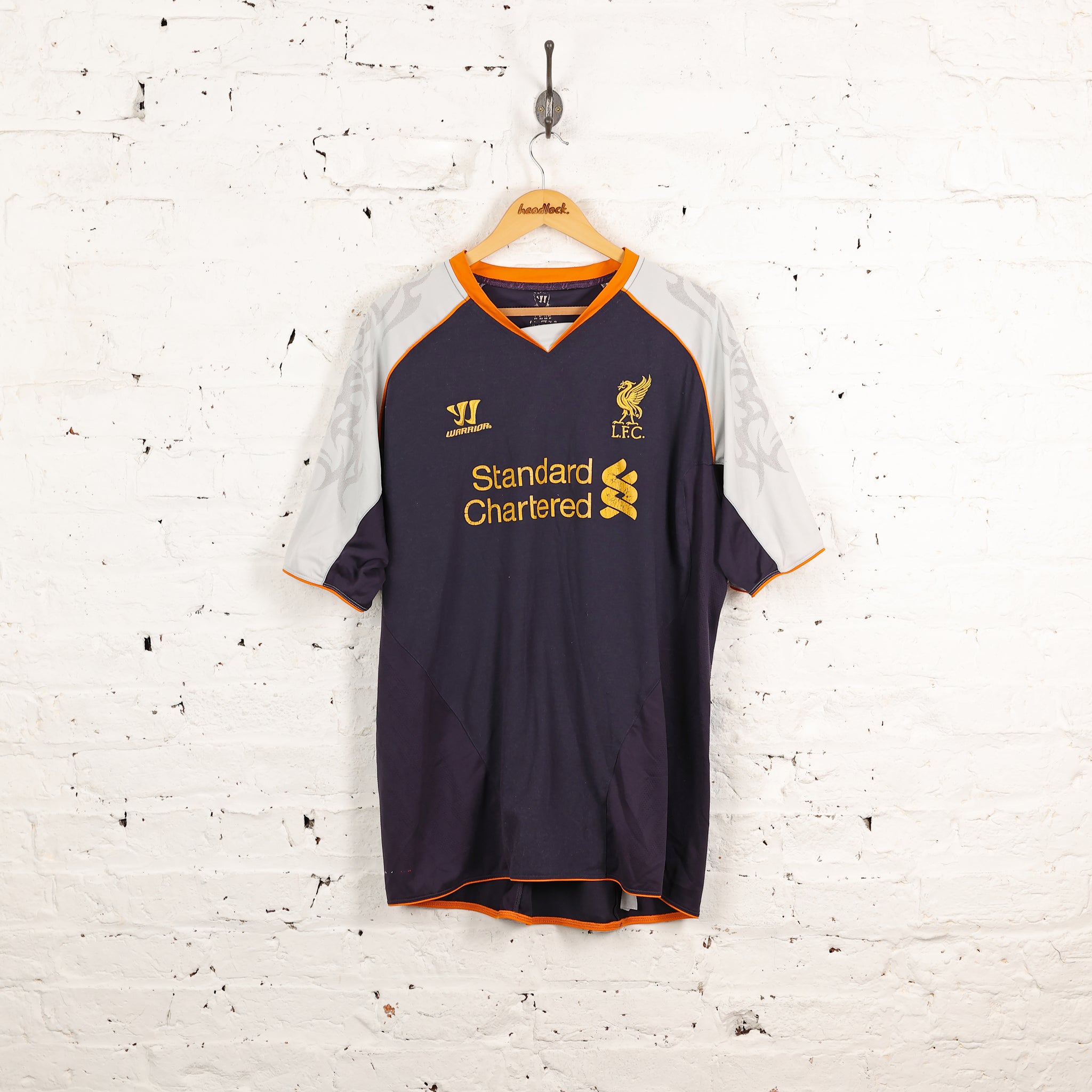 2012 - 2013 Liverpool FC, Third Football Shirt by Warrior, Adult Small, #14 2012 - 2013 Liverpool FC, Third Football Shirt by Warrior, Adult Small, #14