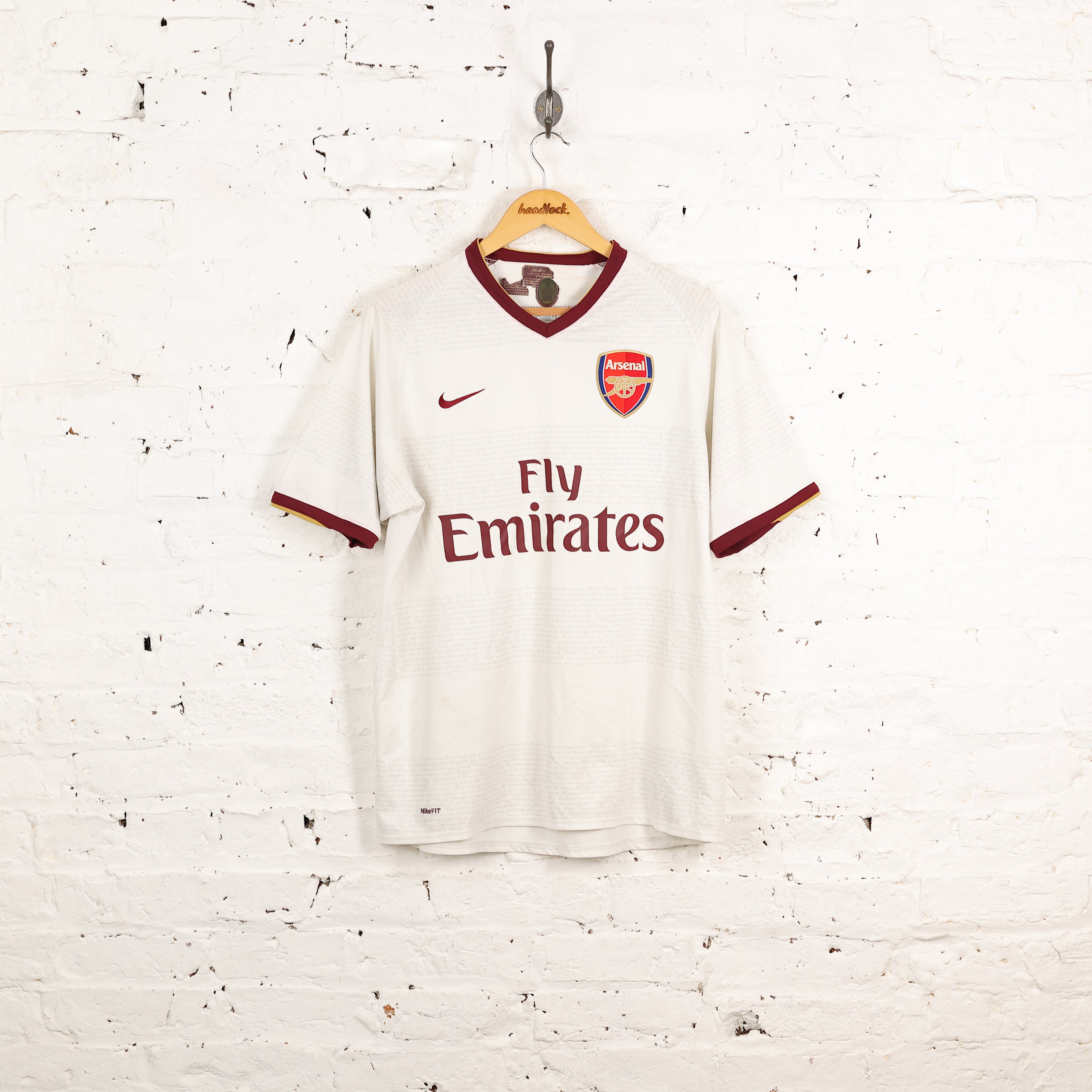 Arsenal 2007 Away Football Shirt - White - M – Headlock