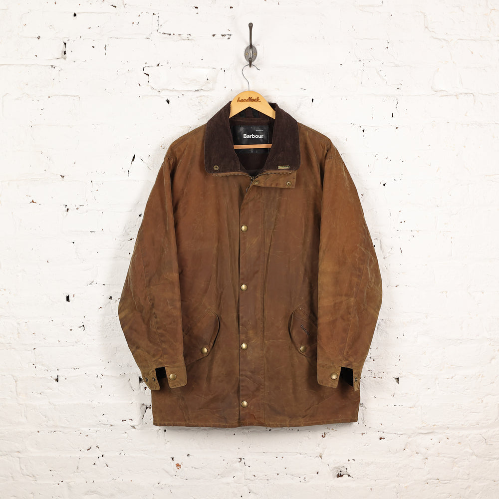 Barbour NewHampshire Wax Jacket - Brown - L