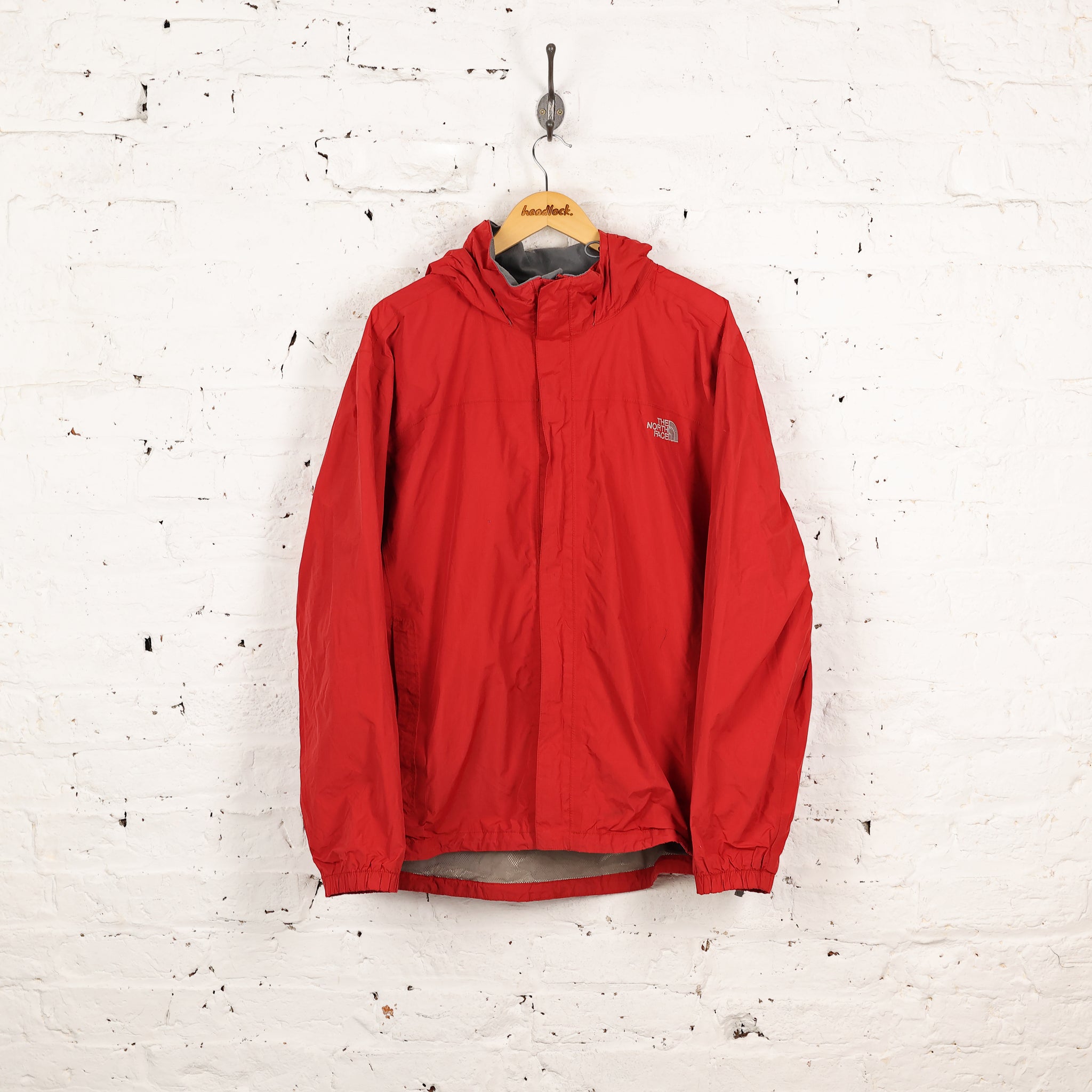 North face hyvent jacket red store