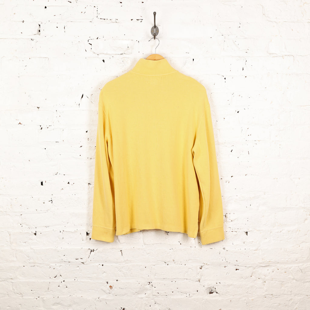 Ralph Lauren 1/4 Zip Sweatshirt - Yellow - L