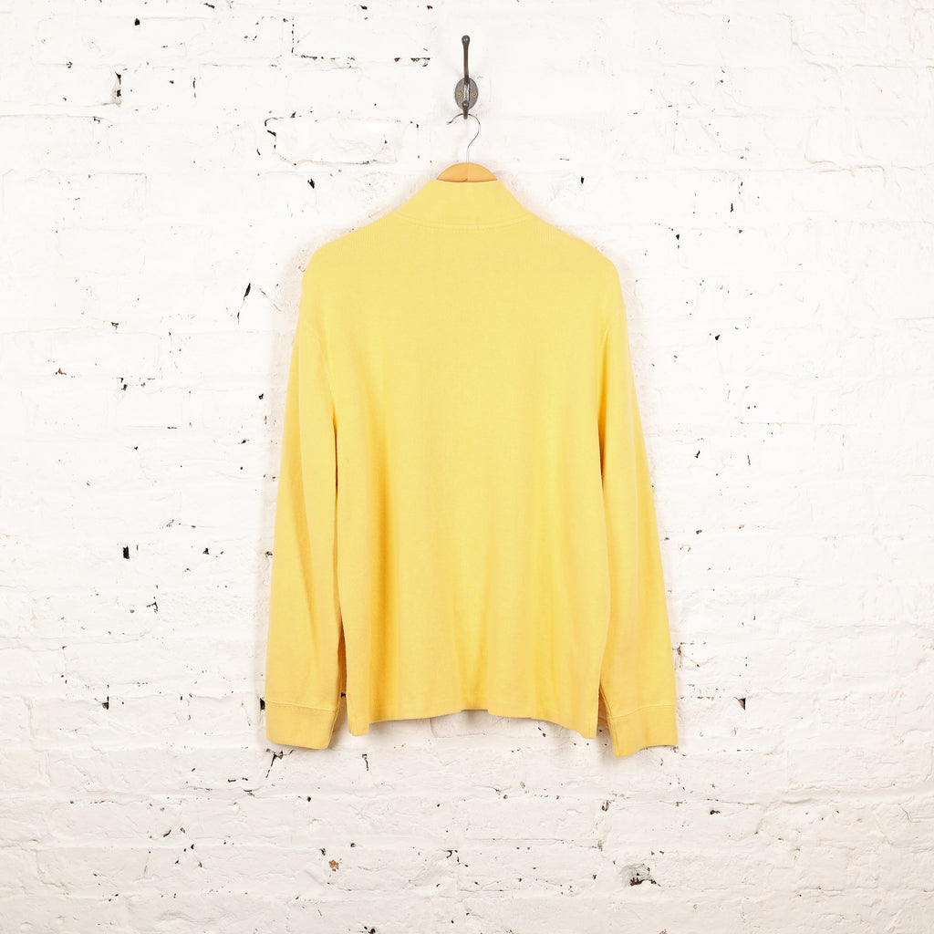 Ralph Lauren 1/4 Zip Sweatshirt - Yellow - L