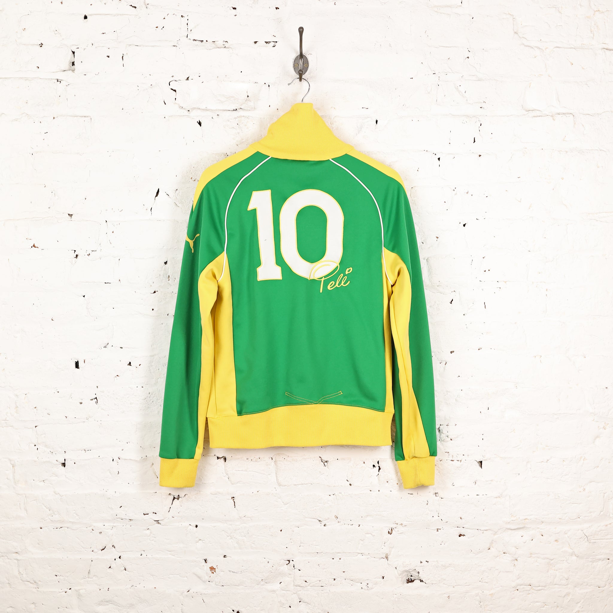 Puma Men's Vintage Brazil 10 Pele Soccer Jacket for Sale in