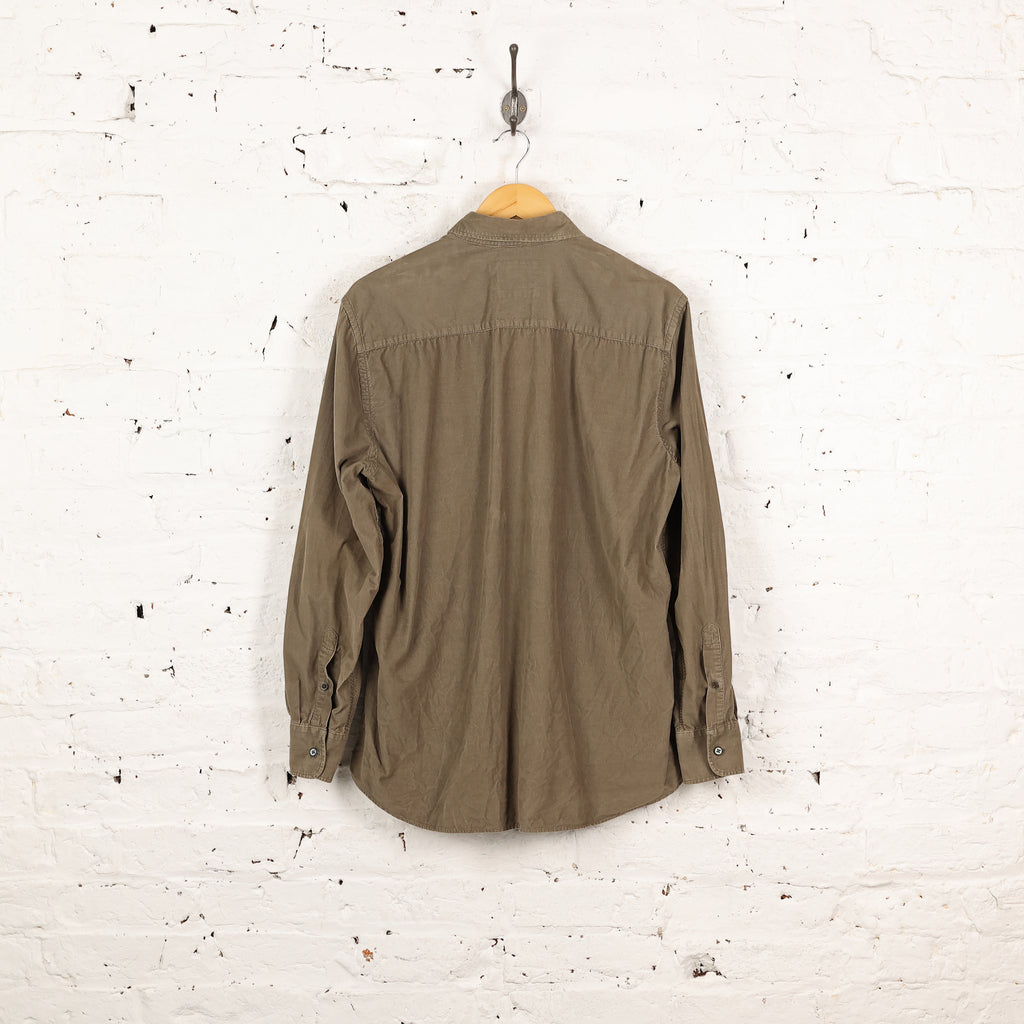90s Corduroy Shirt - Green - L