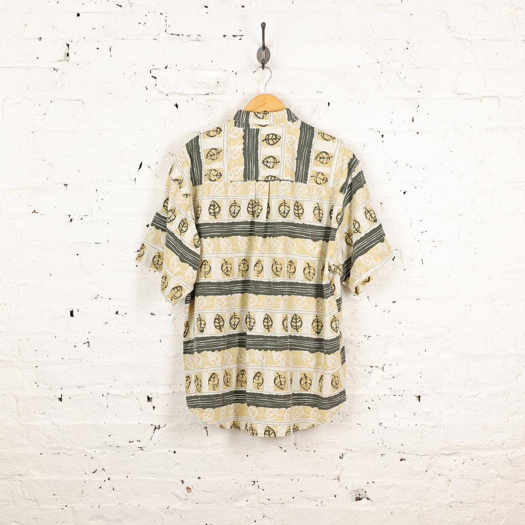 90's Pattern Shirt - Beige - XL