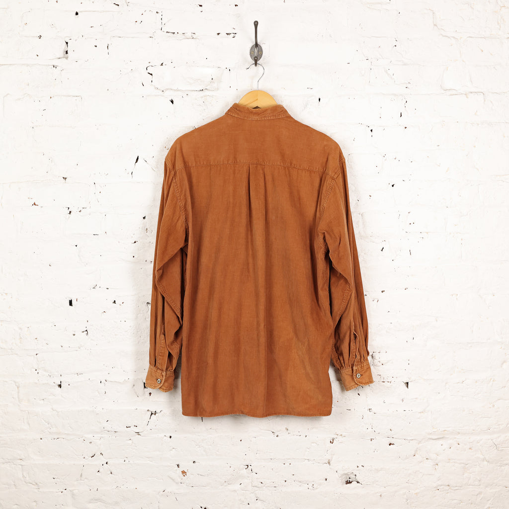 90s Corduroy Shirt - Brown - M