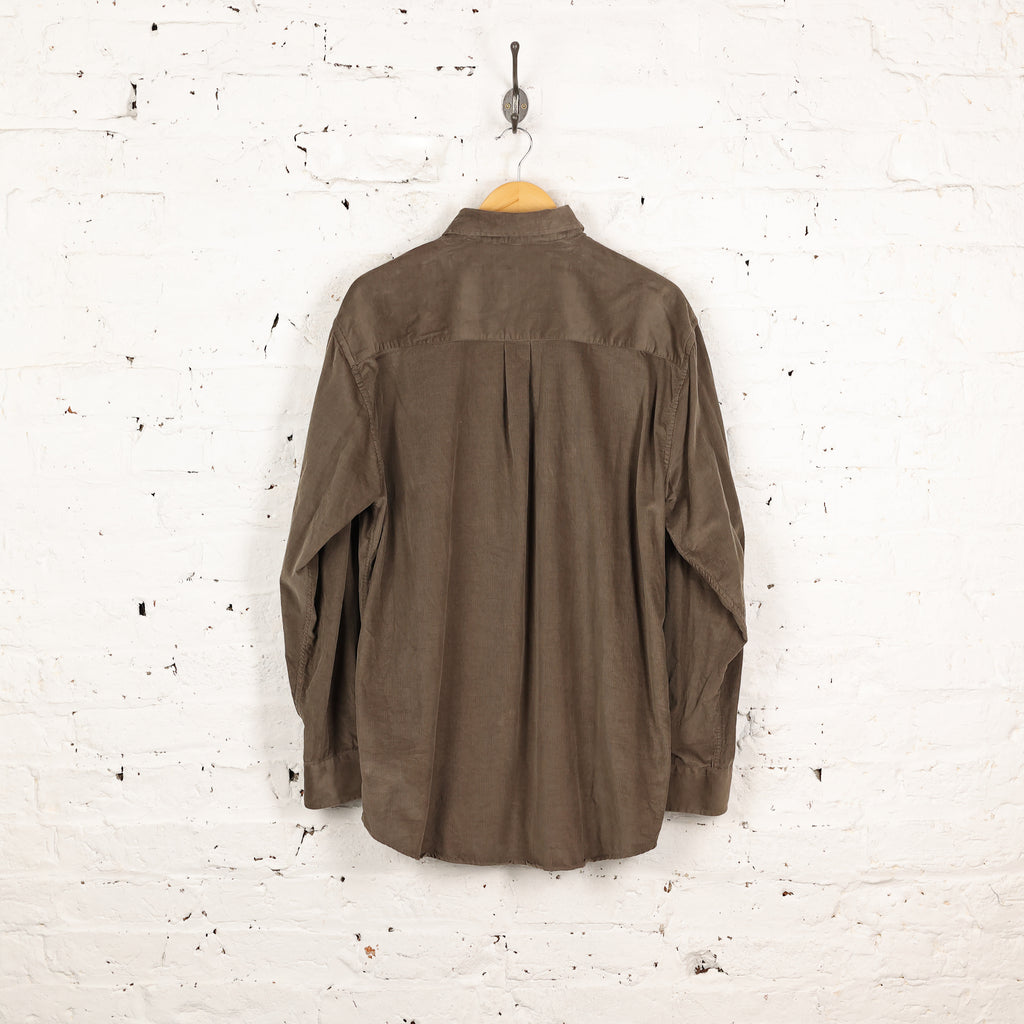 90s Corduroy Shirt - Brown - XL