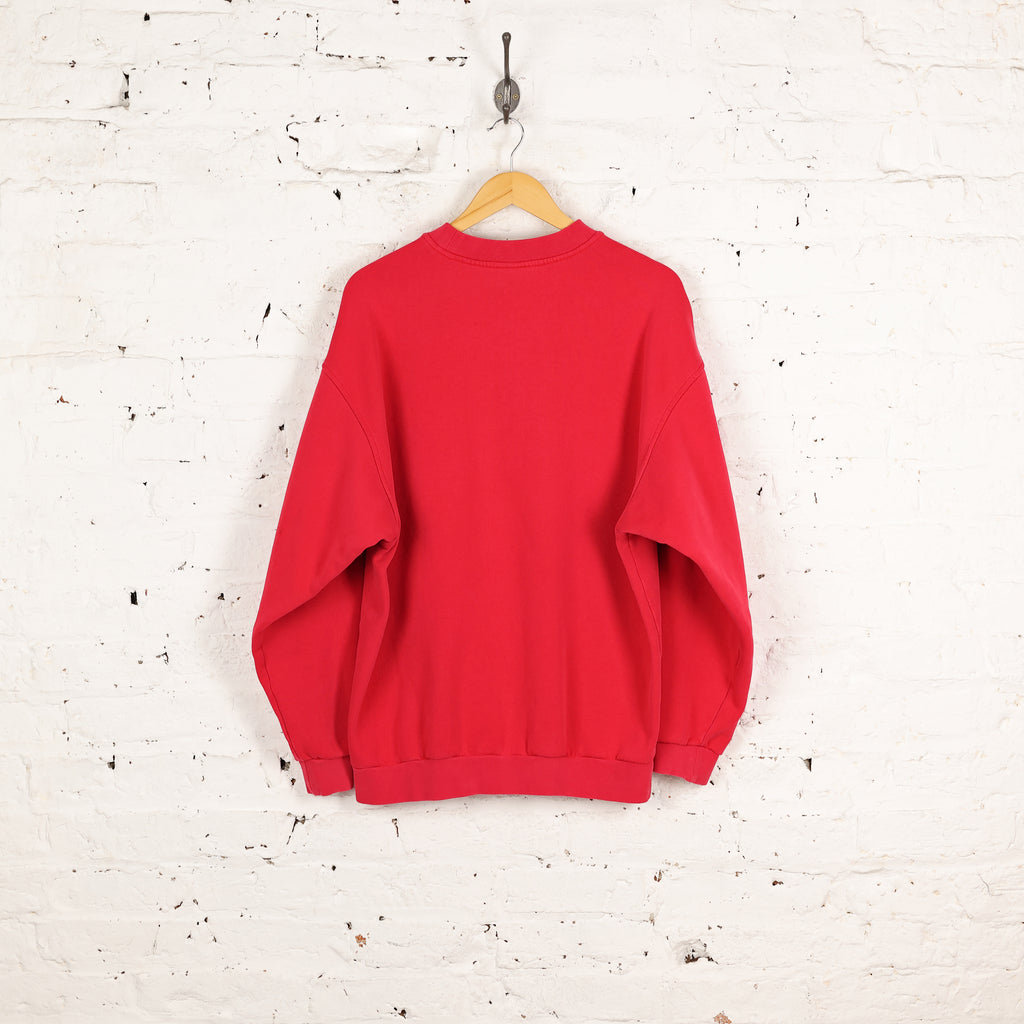 Nike 90s Spell Out Sweatshirt - Red - L