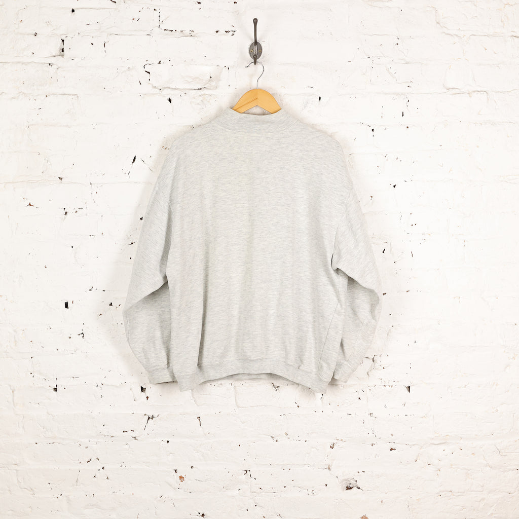 Adidas 90s 1/4 Zip Sweatshirt - Grey - L