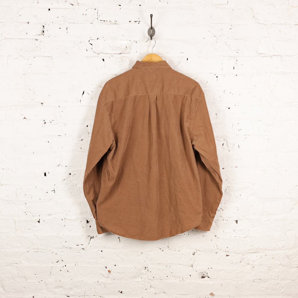 90s Corduroy Shirt - Brown - XL