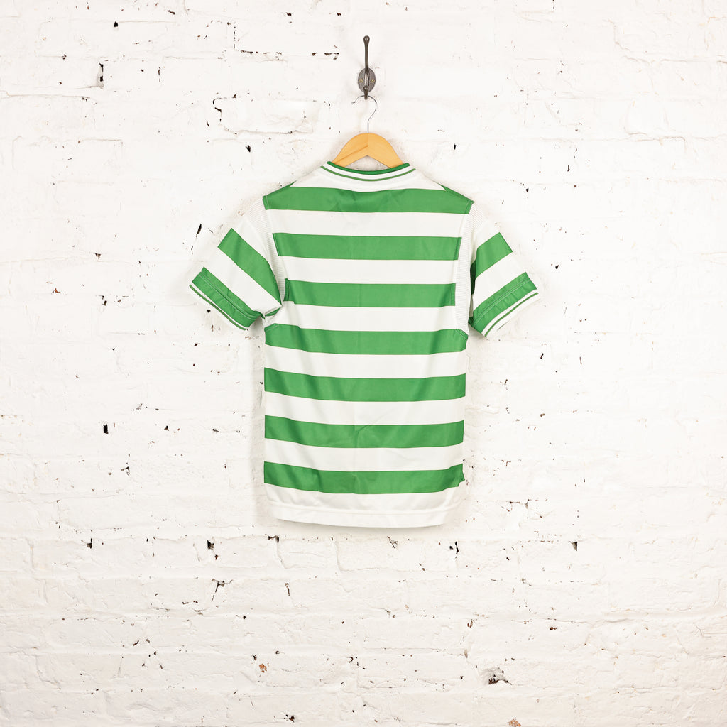 Kids Celtic 2000 Umbro Home Football Shirt - Green - L Boys