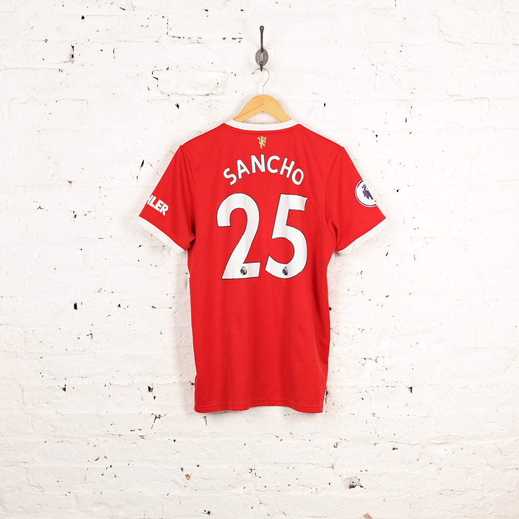 Manchester United Sancho 2021 Home Football Shirt - Red - L